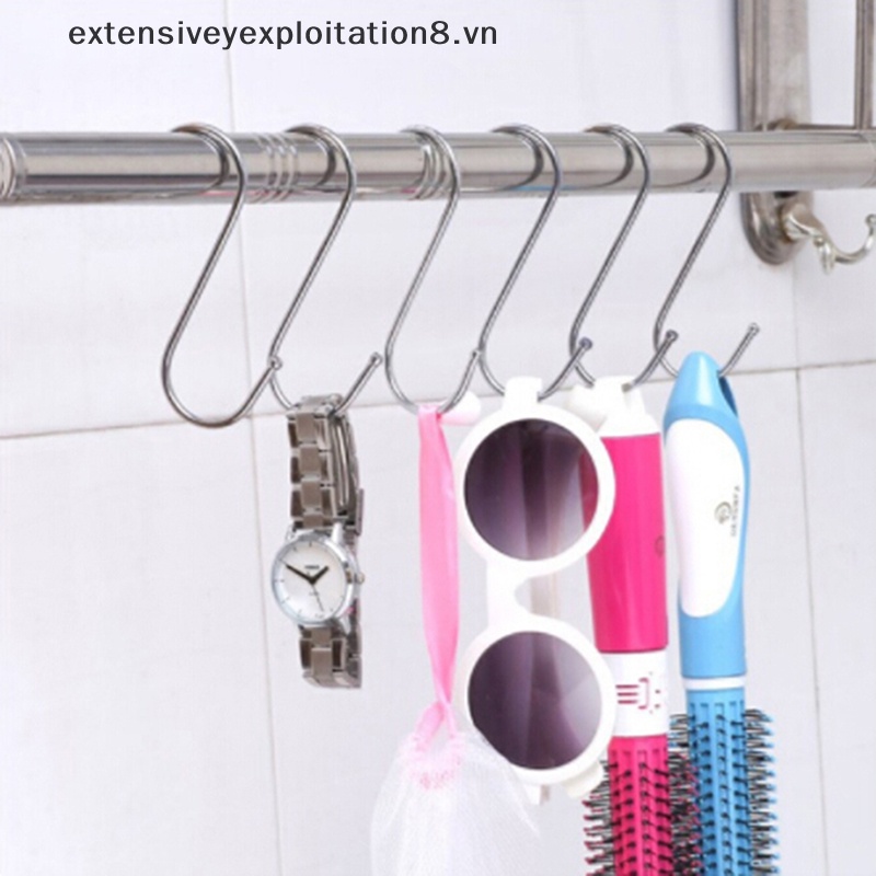 Bộ 5 Móc Treo Đồ Hình Chữ S Bằng Kim Loại Chống Gỉ