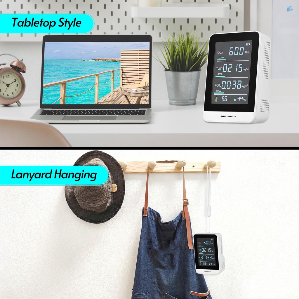 Máy Đo Độ Ẩm Chính Xác Không Khí CO2 IR 5 Trong 1 s2mwvn Cho TVOC HCHO