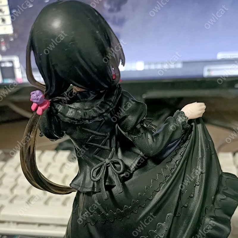 Mô Hình Nhân Vật Date A Live Tokisaki Kurumi  19cm Size Lolita Black Dress Nightmare S-Class Spirit Light Novel Figure PVC Packed in Box Model