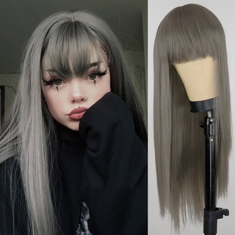 Tóc Giả Thẳng Dài 65cm Chịu Nhiệt Cao Dùng Để Hóa Trang