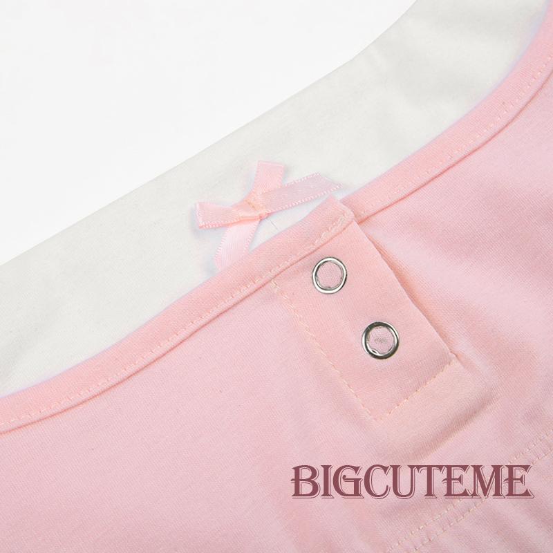 [] - Áo Hai Dây Hở Lưng Ôm Dáng Đính Nơ Thời Trang Mùa Hè Cho Nữ