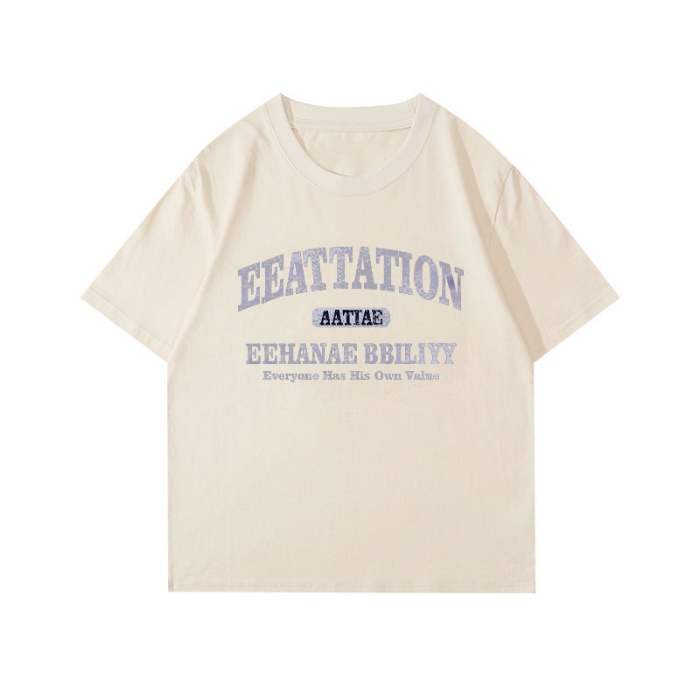 Áo Thun Unisex 100% Cotton Nguyên Chất Ngắn Tay Phong Cách Hàn Quốc Mới NRVP 2023