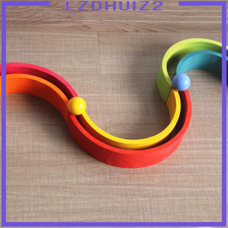 Bóng Lắp Ráp Màu Cầu Vồng Phát Triển Trí Thông Minh Cho Bé