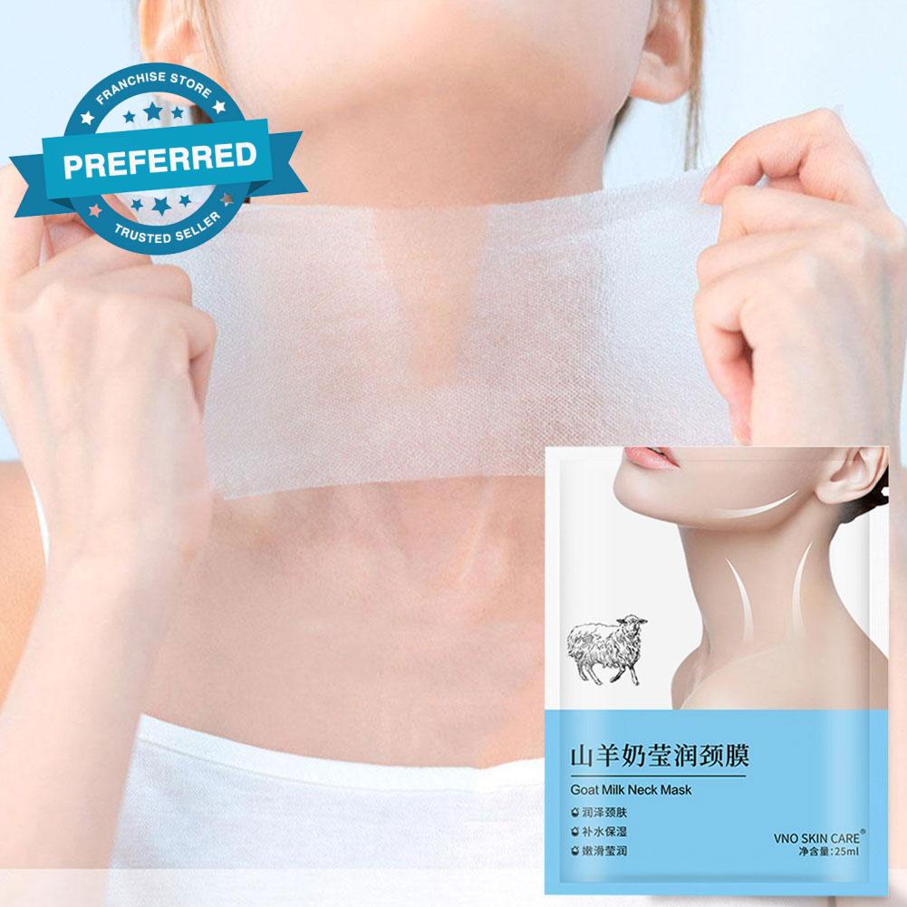 Mặt Nạ Cổ Chiết Xuất Sữa Dê Collagen Làm Săn Chắc Da Chống Nếp Nhăn Lão Hóa