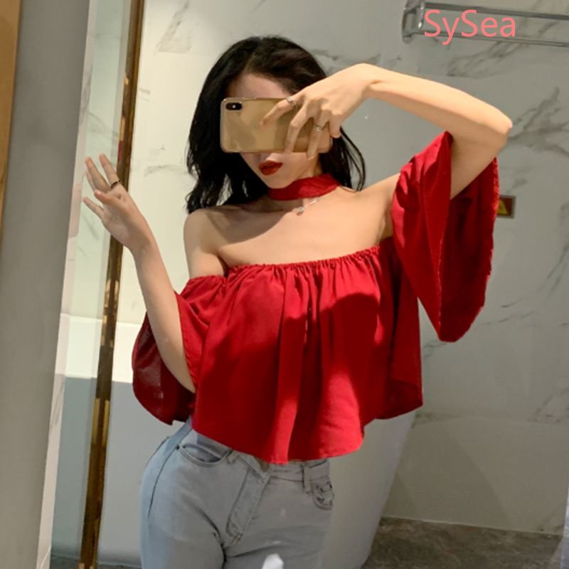 Áo Kiểu Trễ Vai Thiết Kế Quyến Rũ Cho Nữ