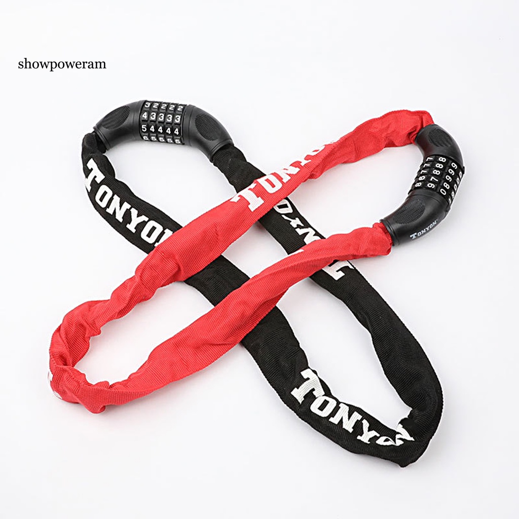 Khóa Xích Xe Đạp Kết Cấu Dày Dặn Chống Ăn Mòn Thiết Kế Năm Chữ Số Tiện Dụng