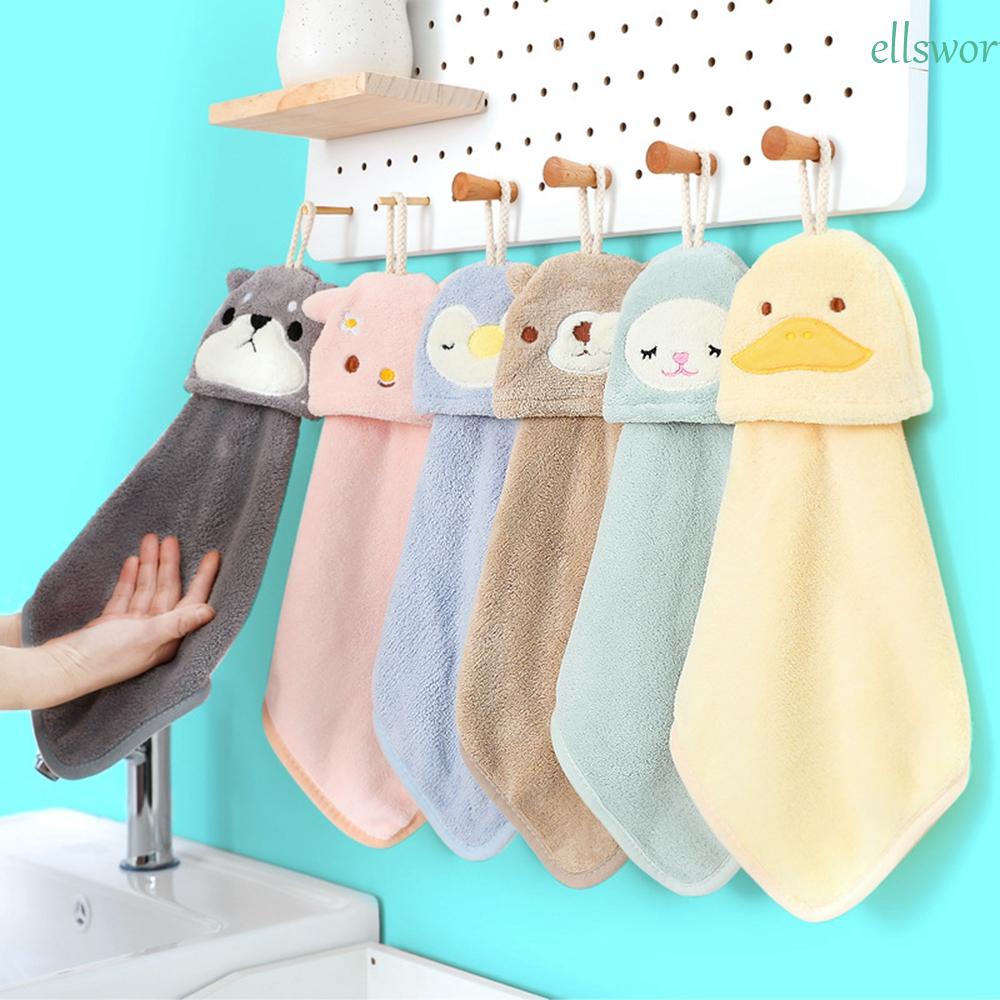 Khăn Lau Tay Dày Dặn Nhanh Khô Họa Tiết Động Vật Dễ Thương Cho Bé