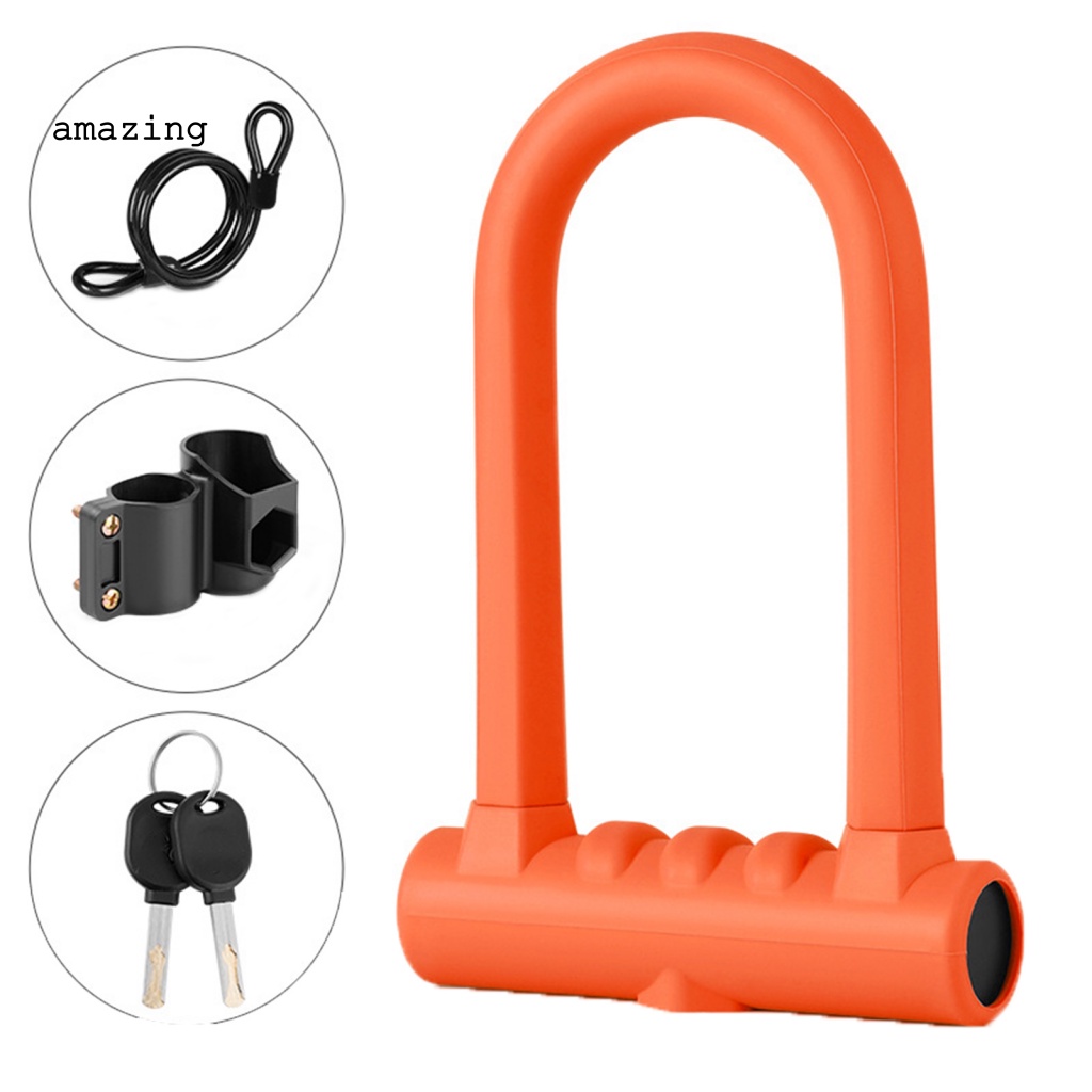 1 Bộ Khóa Xe Đạp Kết Hợp Mật Khẩu Độ Bền Cao Lâu Trôi