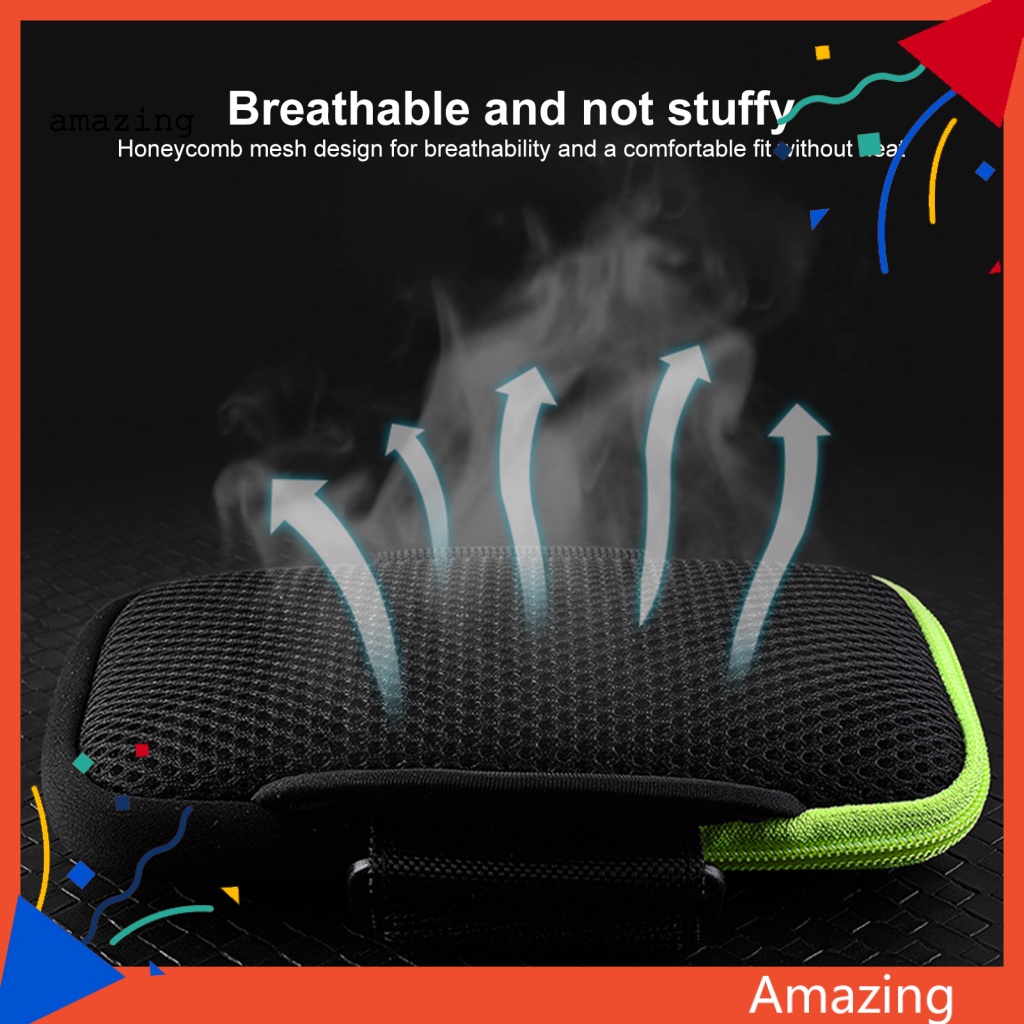 Túi Đựng Điện Thoại Đeo Cánh Tay Cỡ Lớn Có Khóa Kéo Chống Thấm Nước Tiện Dụng Khi Chạy Bộ