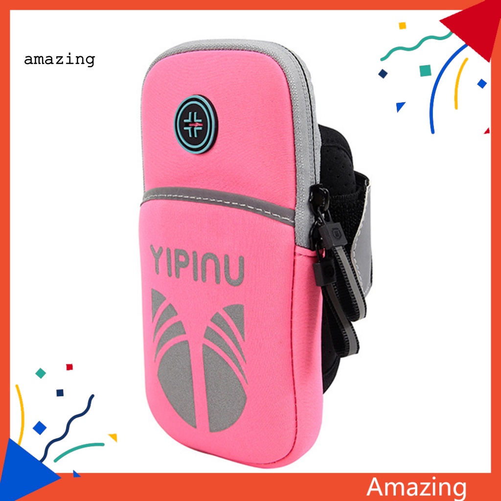 Giá Đỡ Điện Thoại Đeo Cánh Tay Nhỏ Gọn Thiết Kế Phản Quang Dành Cho Tập Gym / Thể Hình