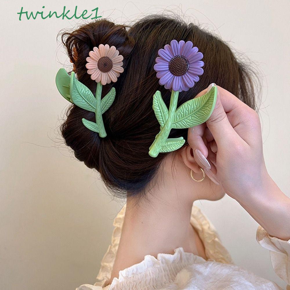Kẹp Tóc Họa Tiết Hoa Cúc / Cá Mập / Hình Học Nhỏ Nhắn Lấp Lánh Dễ Thương Thời Trang Cho Nữ