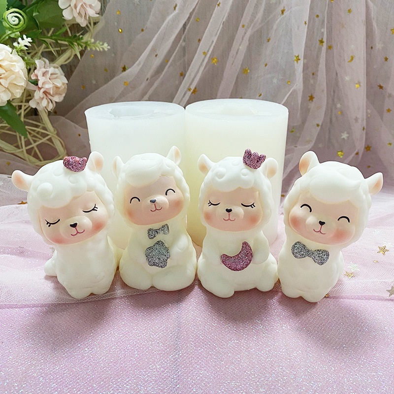 Khuôn Silicone Làm Bánh Hình Lạc Đà Alpaca 3D