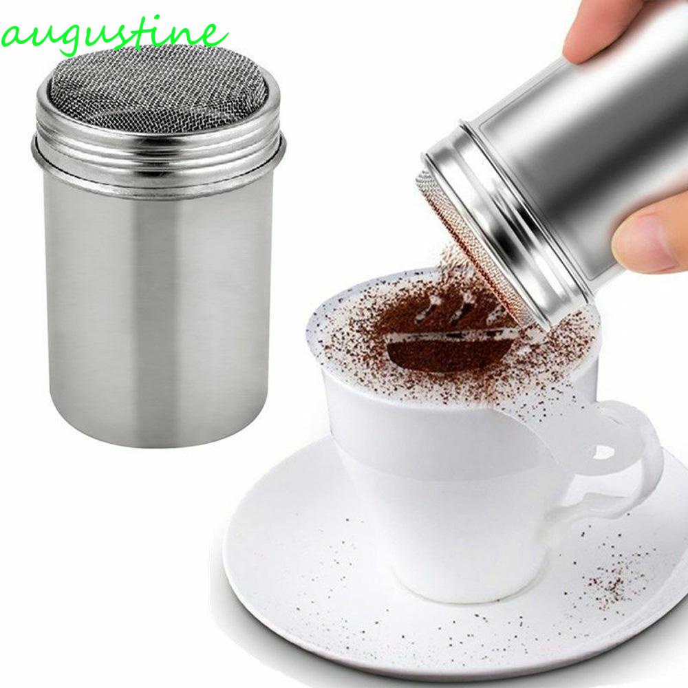 Dụng Cụ Rây Bột Làm Bánh Bằng Thép Không Gỉ Có Nắp Đậy Tiện Lợi