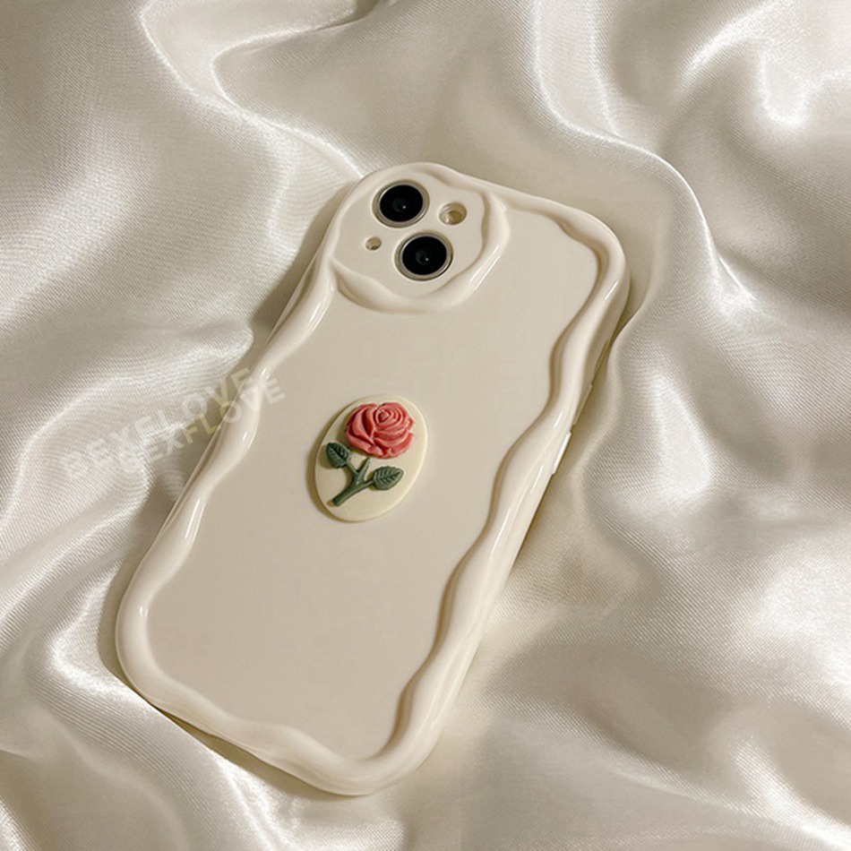 Ốp Điện Thoại Silicon Mềm Hình Hoa Tulip 3D Cho IPhone 11 12 13 14 Pro MAX Mini 6 S 7 8 Plus 11Pro X XR XS MAX SE 2020 14Plus