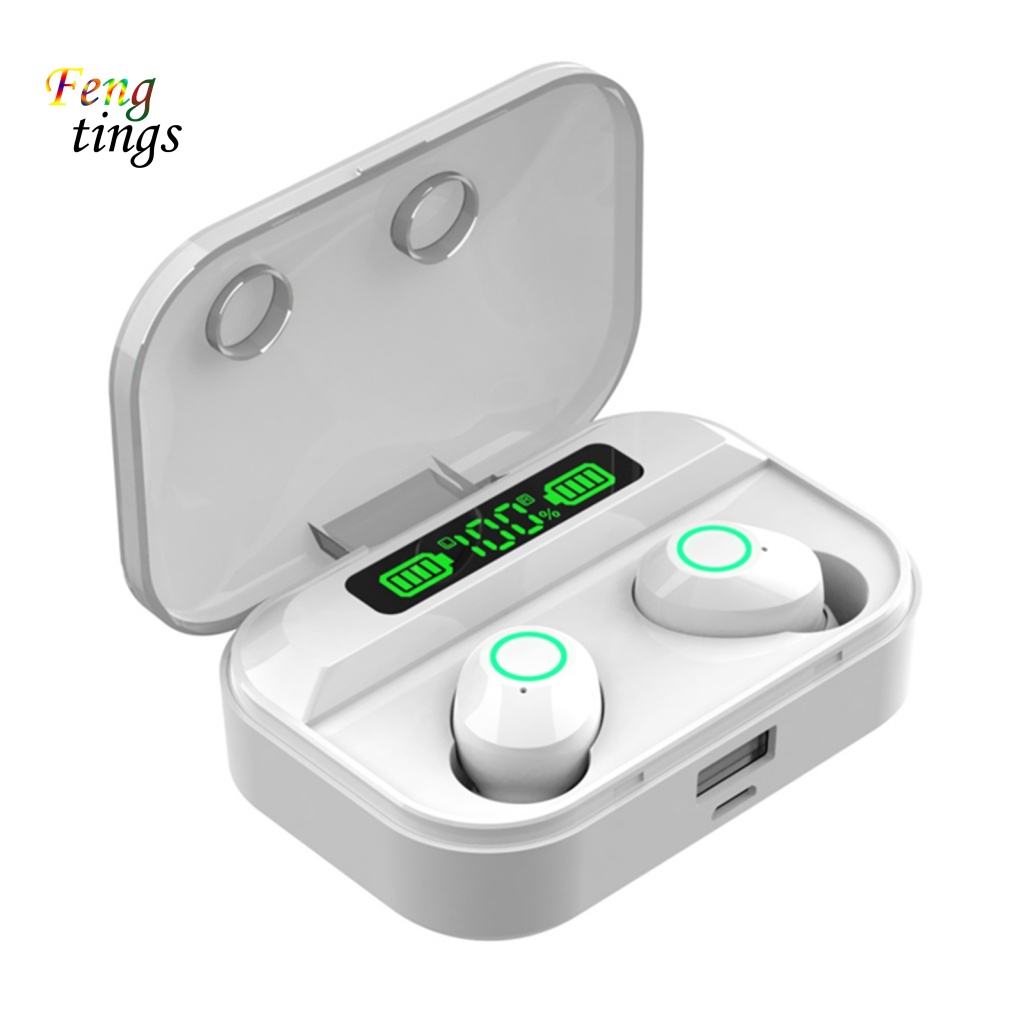 Tai Nghe Nhét Tai Không Dây Bluetooth 5.1 TG02 Màn Hình Kỹ Thuật Số Phong Cách Thể Thao