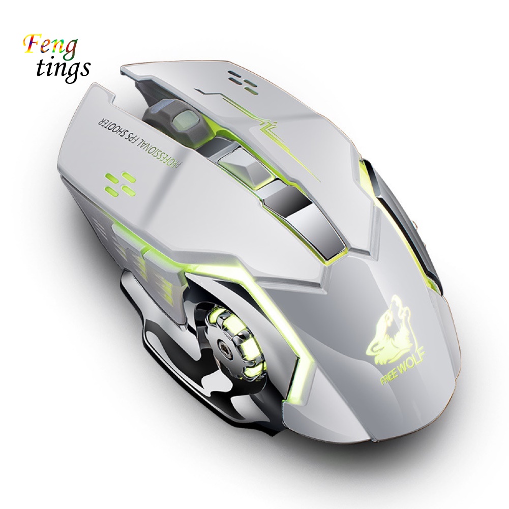 Chuột không dây Chơi Game Có Đèn Led Có Thể Sạc Lại