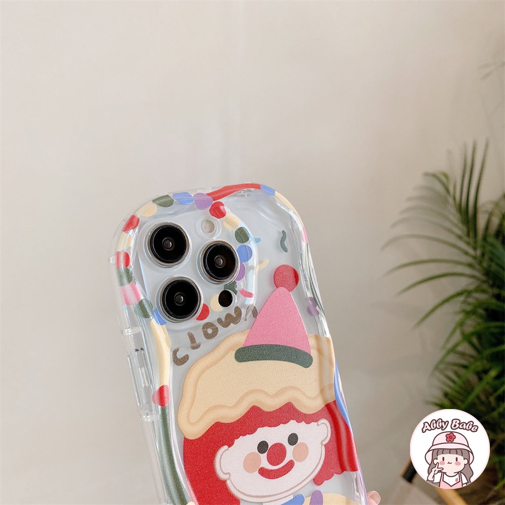 Ốp Điện Thoại TPU Dẻo Họa Tiết Chú Hề &amp; Hoa Kèm Vòng Đeo Tay Chống Sốc Cho IPhone 14 Pro Max 11 12 11 Pro Max X XS 7Plus