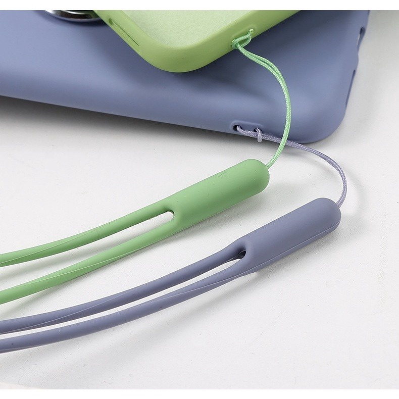 Set 10 Dây Đeo Thẻ ID / AirPods / Điện Thoại Bằng Silicon Màu Kẹo