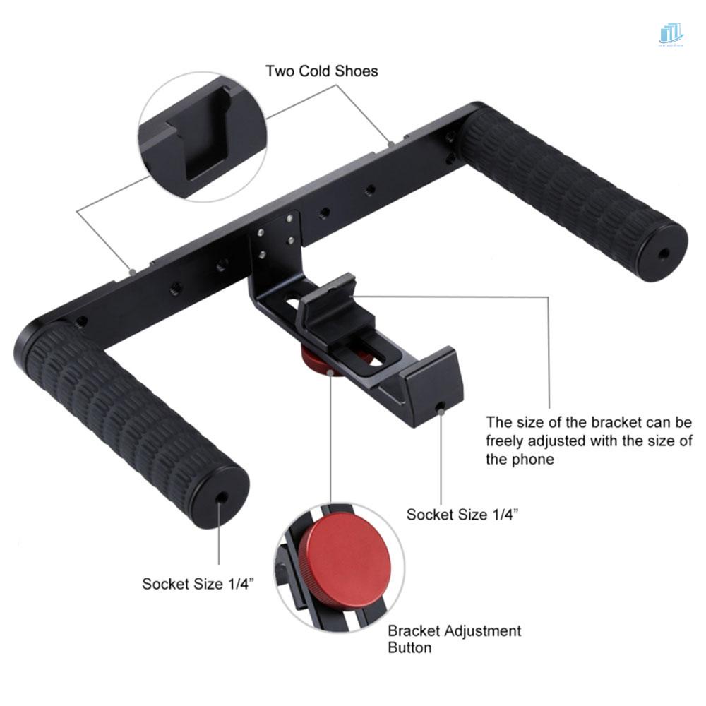 PULUZ Bộ Giá Đỡ Ba Chân Mini Có Đèn LED Và Micro Cho Điện Thoại Di Động