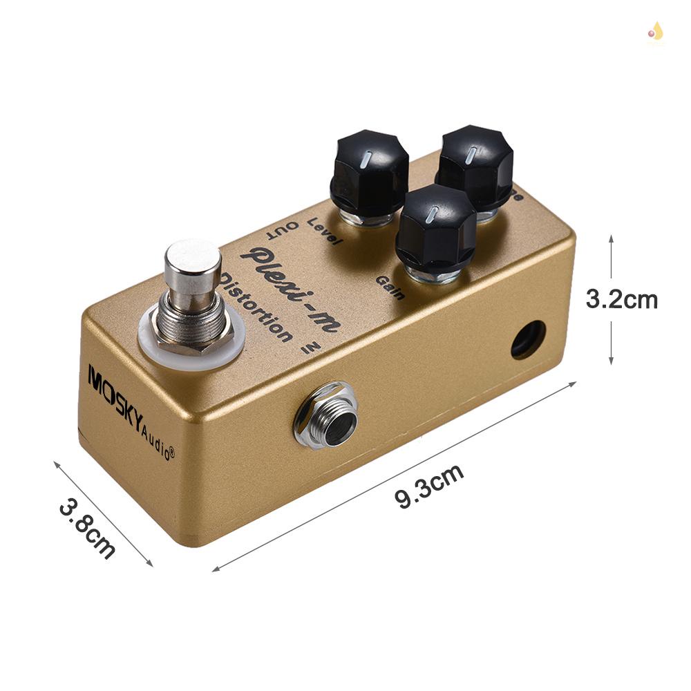 Bàn Đạp Hiệu Ứng Đàn Guitar Điện MOSKYAudio Plexi-m Vỏ Kim Loại