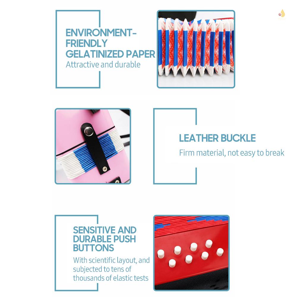 Đàn Accordion 17 Phím 8 Bass Mini Dành Cho Bé