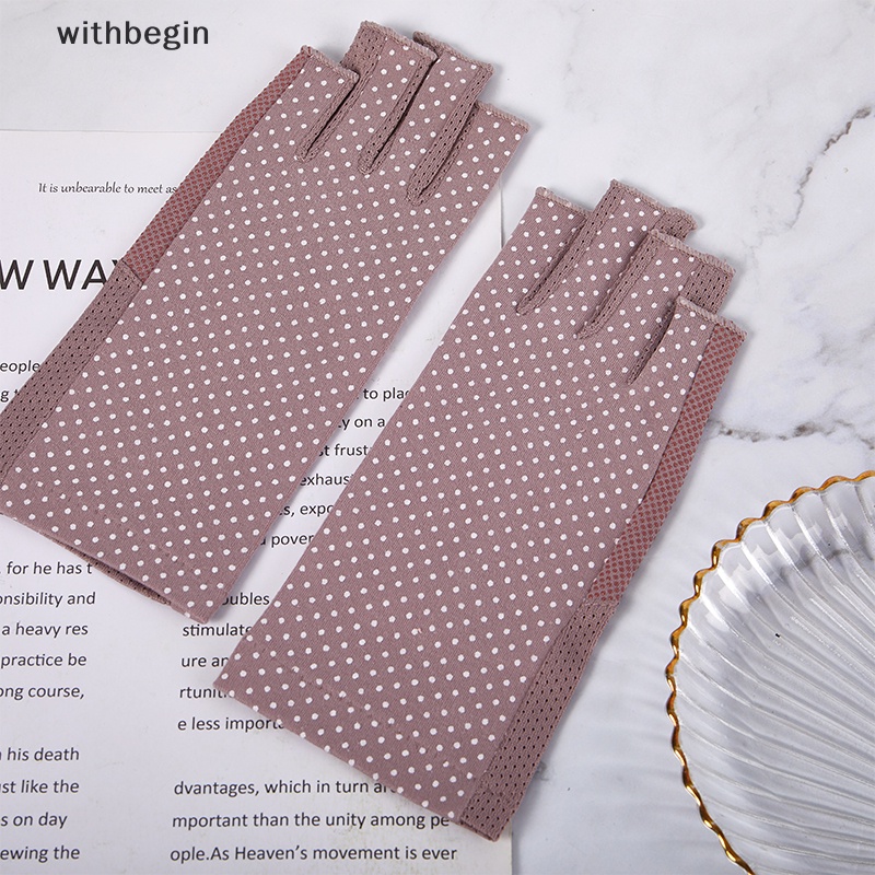 1 Đôi Găng Tay Chống Tia UV Không Ngón Dùng Để Làm Móng