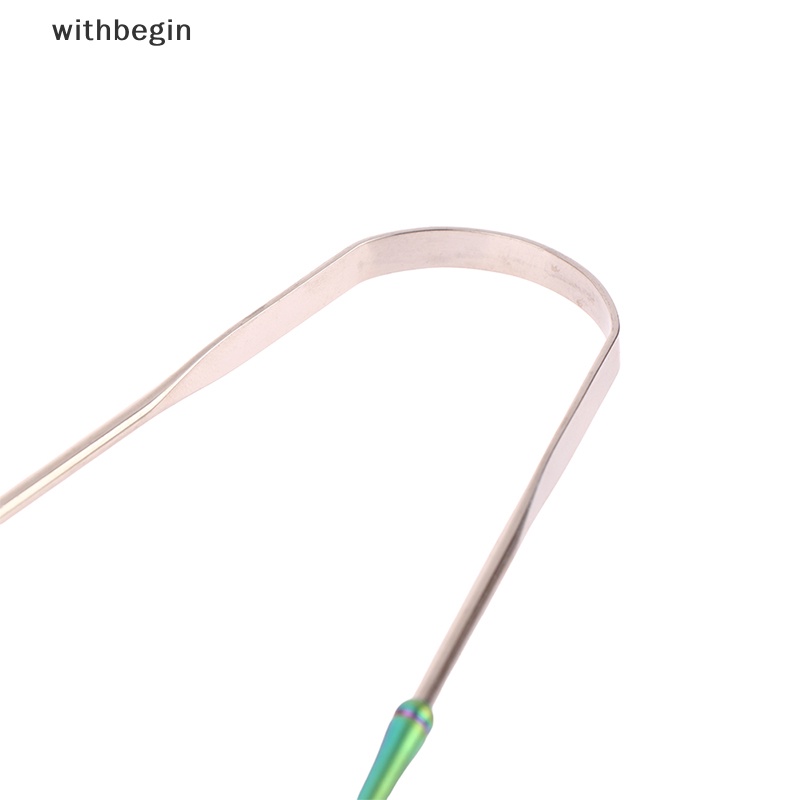 1 Dụng Cụ Nạo Lưỡi Bằng Thép Không Gỉ Thông Hơi Làm Sạch Răng Miệng