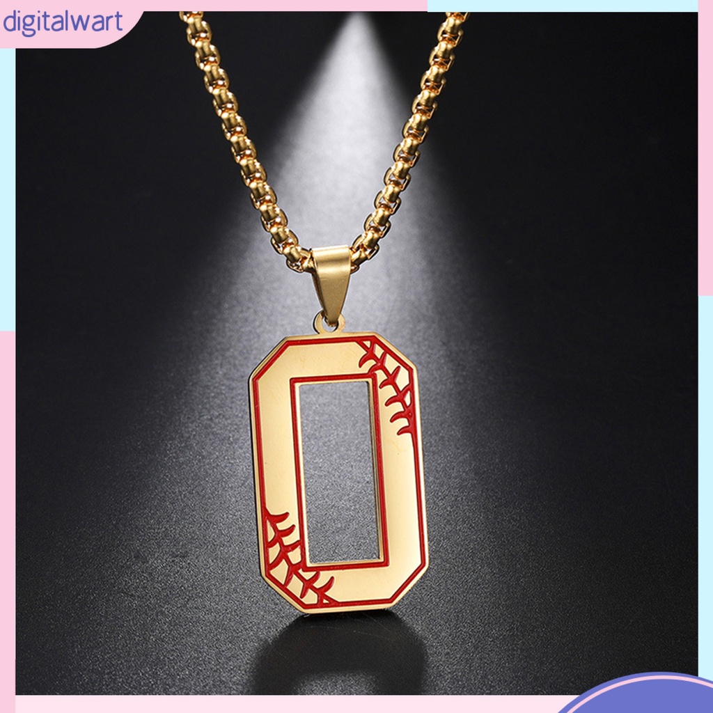 Vòng cổ Mặt Số 0 Bằng Thép Không Gỉ Không Phai Màu Thời Trang Cho Nam Và Nữ