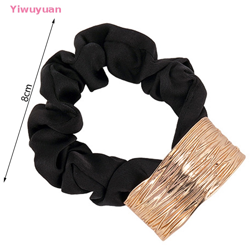 Dây Buộc Tóc Cao Su Đính Kim Loại Kiểu Hàn Quốc Thời Trang 2022 Mới