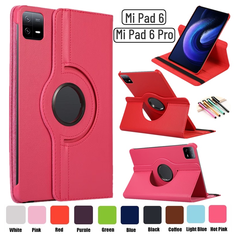 Bao Da Máy Tính Bảng Bảo Vệ 360 Độ Cho Xiaomi Mi Pad 6 / Xiaomi Mi Pad 6 Pro 11 inch 2023° Bao Da Điện Thoại Nắp Lật Xoay Làm Giá Đỡ Cho Iphone