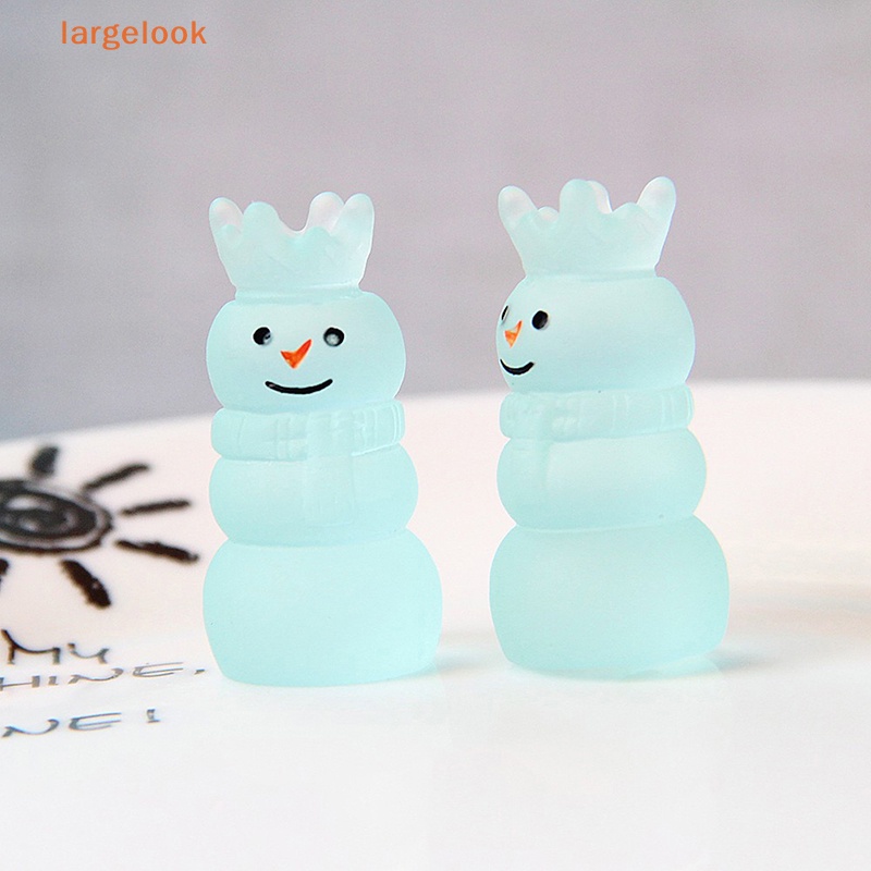 Bộ 5 Kẹp Tóc Nhựa Hình Người Tuyết Dạ Quang Độc Đáo