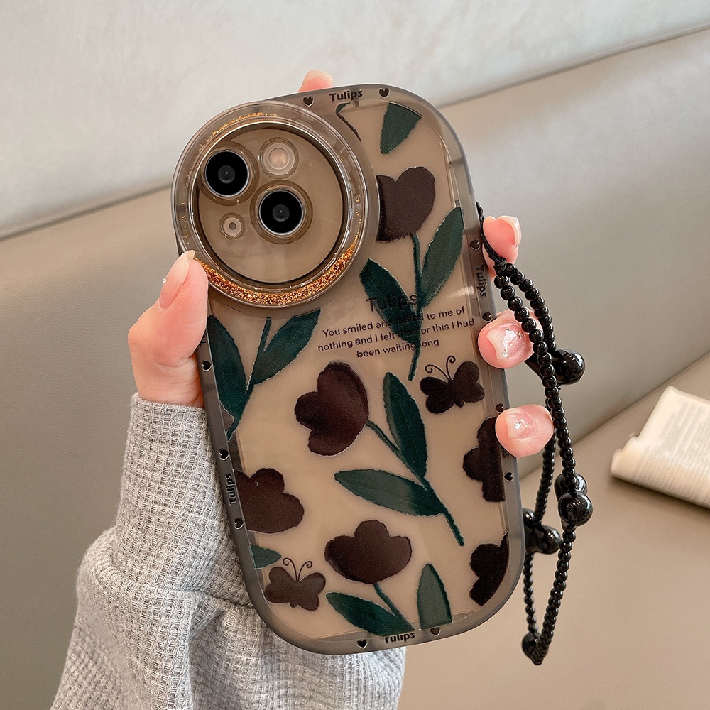 Ốp Điện Thoại TPU Mềm Chống Rơi Phối Kim Tuyến Nước Cho Iphone 14 13 12 11 Pro Max