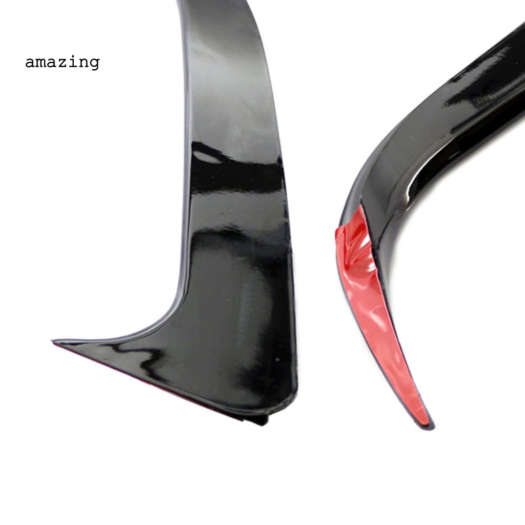 Bộ 2 Khung Viền Lỗ Thông Khí Bằng ABS Màu Đen Chống Mòn Trang Trí Cho Mercedes-Benz CLA200 / 220 / CLA250 2014-2018