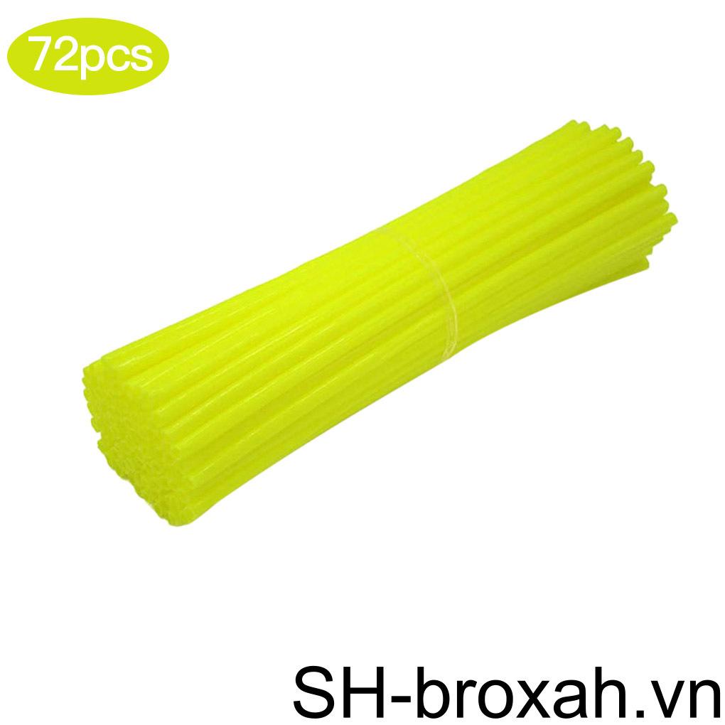 Bộ 72 Bọc Căm Xe Đạp 17cm Bằng Nhựa 9 Màu Tùy Chọn