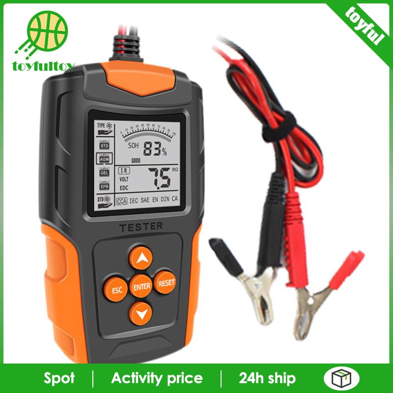 Thiết Bị Kiểm Tra Pin 12V 24V Màn Hình LCD Cho Xe Hơi Xe Tải