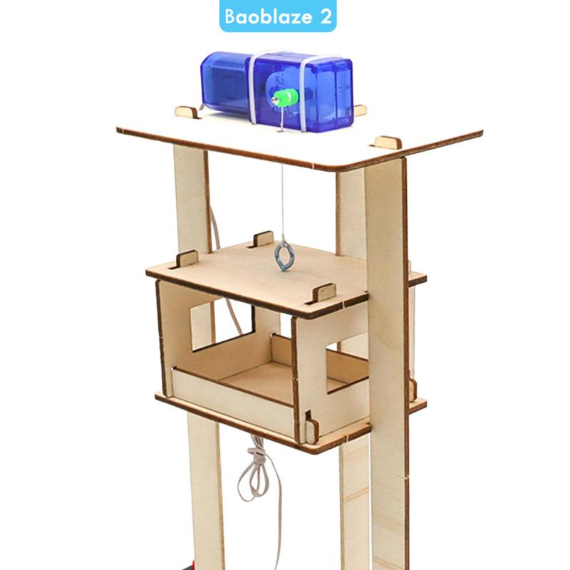 Đồ Chơi Lắp Ráp Thang Máy DIY Bằng Gỗ Sáng Tạo Cho Thanh Thiếu Niên