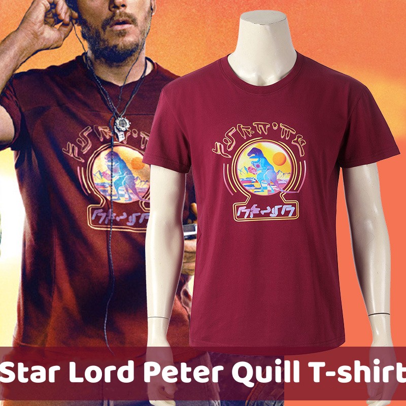 Áo Thun Tay Ngắn In Hình Guardians of The Galaxy Vol 3 Star Lord Peter Quill Cho Nam
