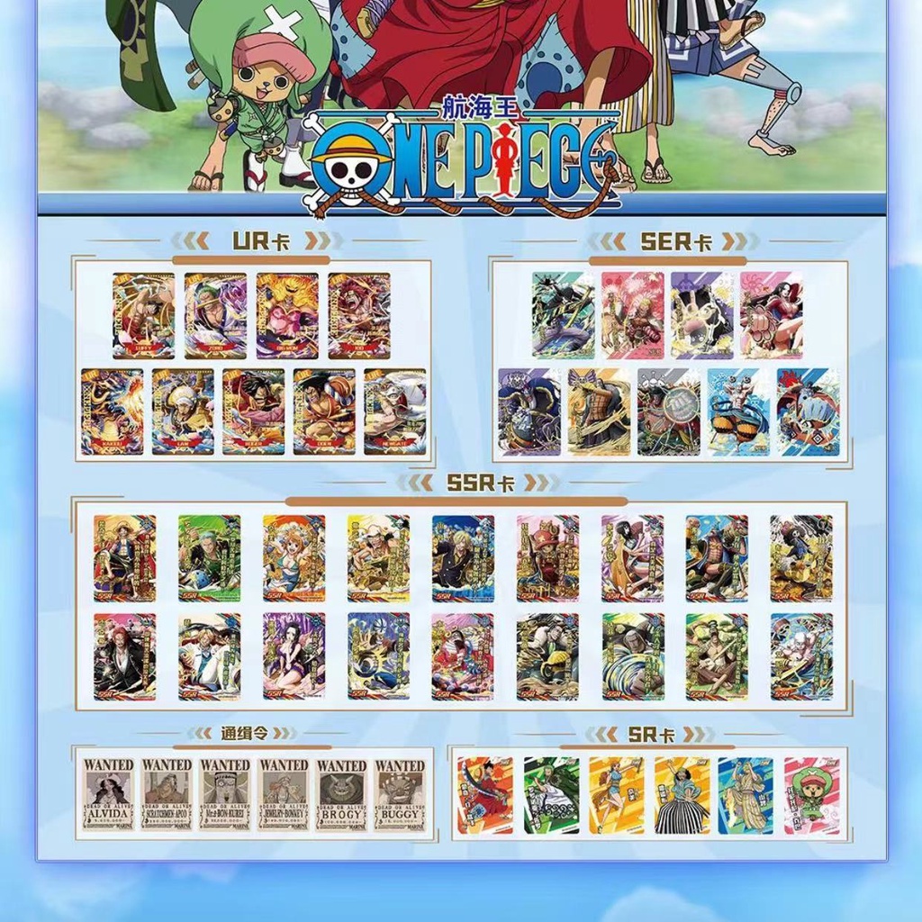 Bộ 36 Thẻ Hình Nhân Vật One Piece Wano Country Chapter Luffy Phiên Bản Bộ Sưu Tập