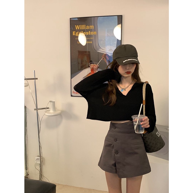 Quần Short Lưng Cao Thời Trang Hàn Quốc Cá Tính Cho Nữ