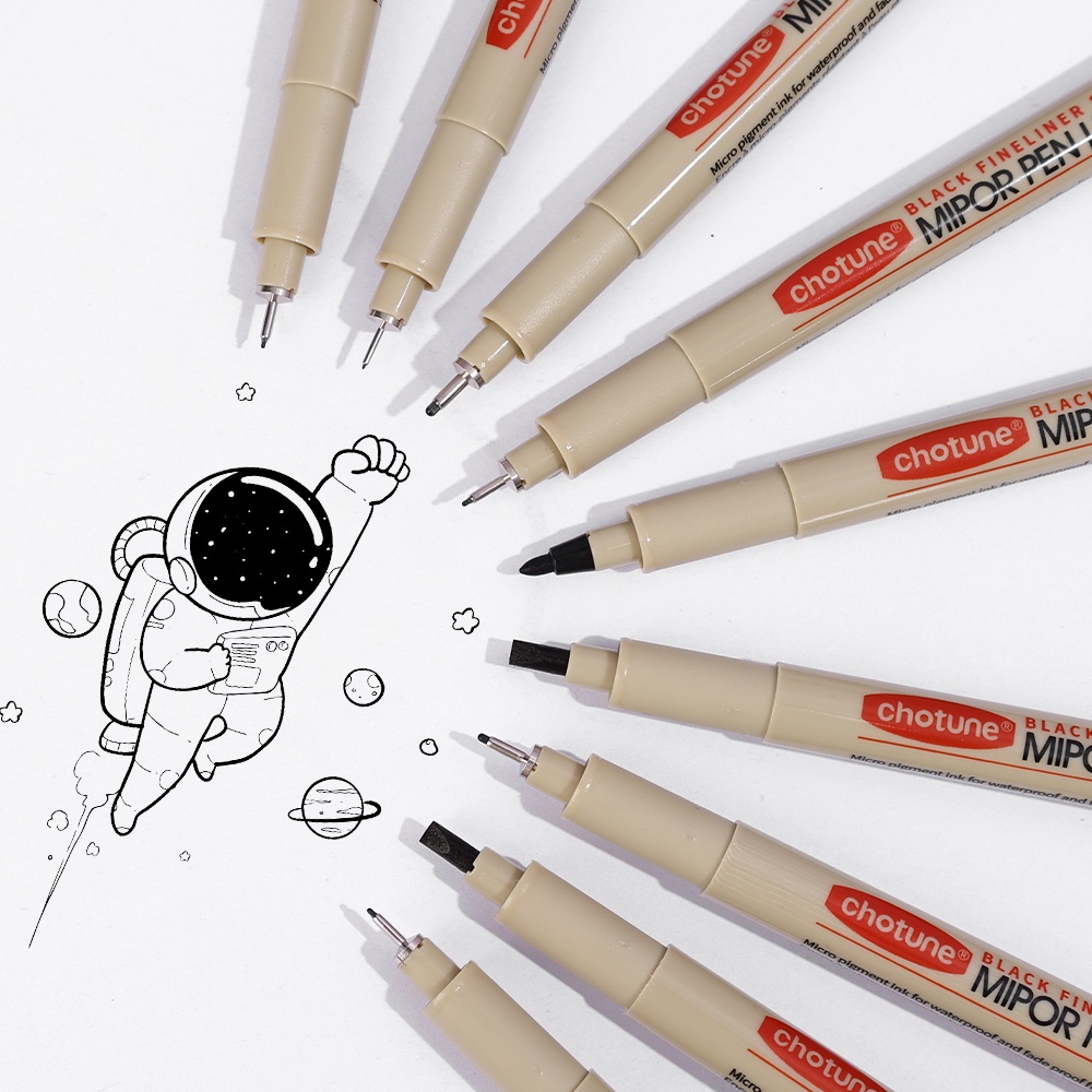 Set 3 Bút Kim Chống Nước Dùng Vẽ Tranh / Đánh Dấu Tiện Dụng