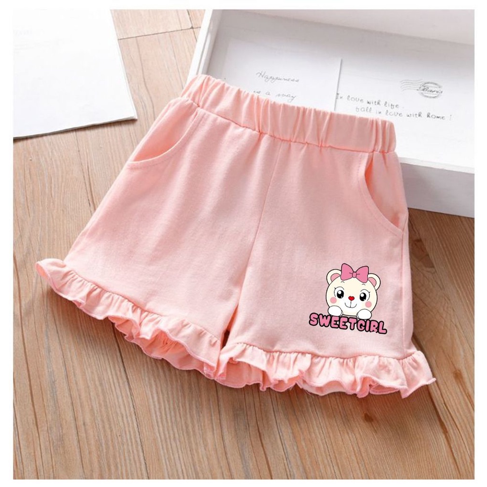 Quần Short Thời Trang Mùa Hè Cho Bé Gái
