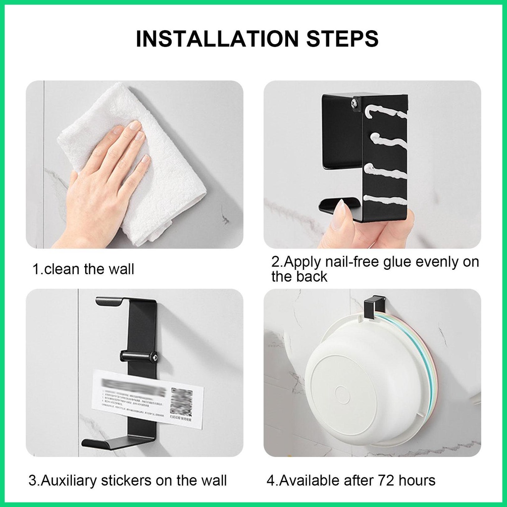 Móc Treo Khăn Gắn Tường Bằng Thép Không Gỉ Chịu Lực 15lbs