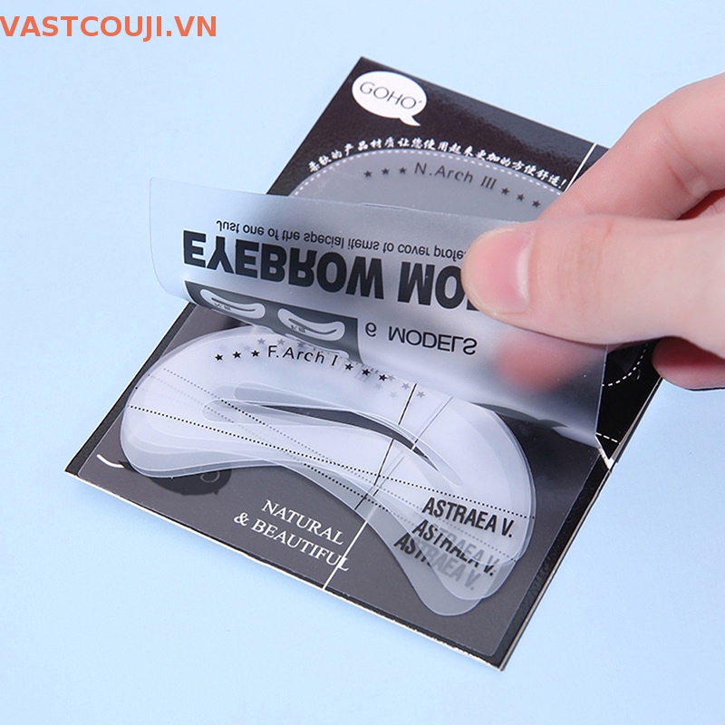 Khuôn Vẽ Lông Mày 6 Kiểu Tự Làm Tiện Dụng
