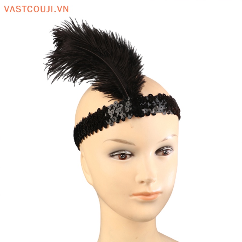 Băng Đô Cài Tóc Đính Lông Vũ Và Ngọc Trai Dễ Thương Sáng Tạo Thời Trang Dự Tiệc Cho Nữ