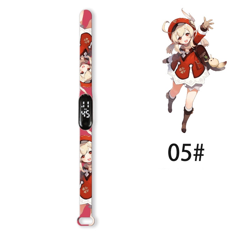 Đồng Hồ Điện Tử Đèn LED In Hình Anime Cho Trẻ Em