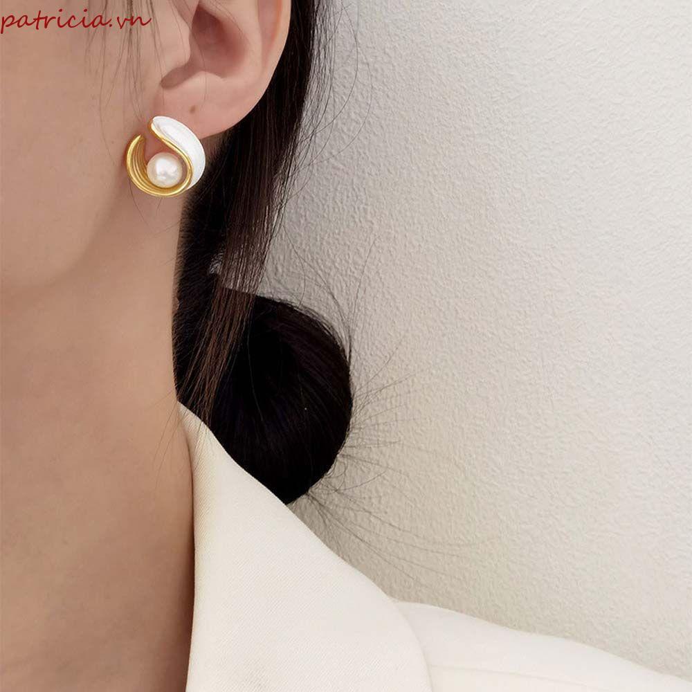 Khuyên Tai Hình Học Đơn Giản Phong Cách Hàn Quốc Cho Nữ