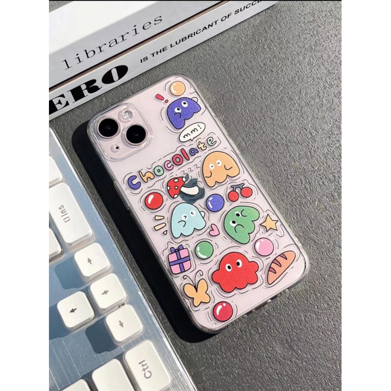 ✅Ốp Điện Thoại Nhựa Mềm Họa Tiết Động Vật / Chữ Tiếng Anh Cho Iphone 13 14pro 12iPhone14max YGXF