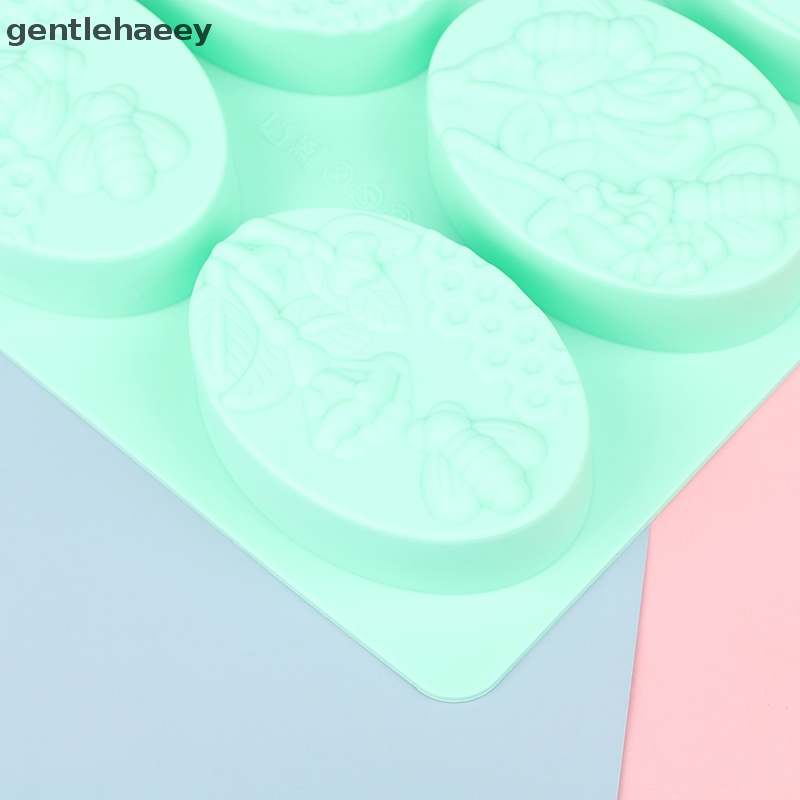 1 Khuôn Silicone Làm Bánh Xà Phòng 6 Ô Hình Con Ong