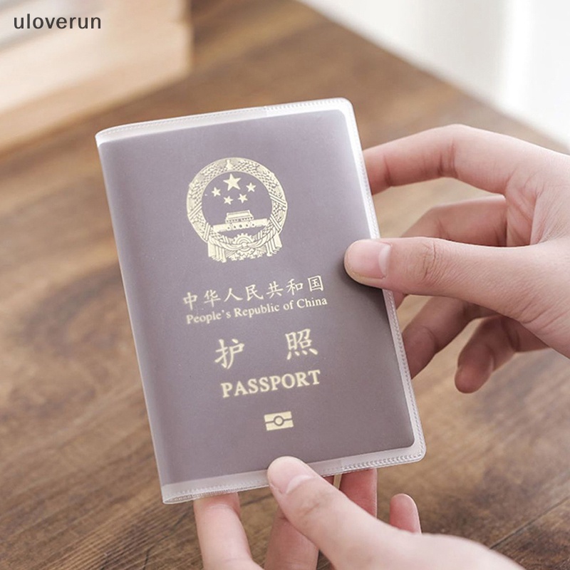 Vỏ Bọc Hộ Chiếu Du Lịch Bằng PVC Trong Suốt Chống Nước Có Ngăn Đựng Thẻ ID Cho Nam &amp; Nữ