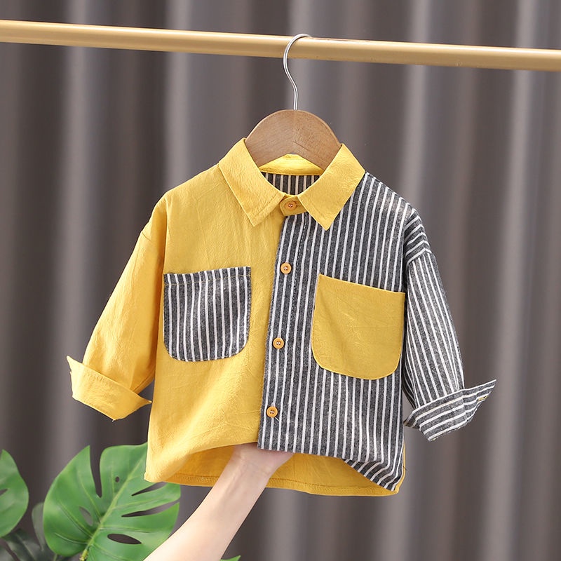 Áo Sơ Mi Tay Dài Phong Cách Thời Trang Xuân Thu Mới Dành Cho Bé Trai 3-5 - 8-10 - 12-13 Tuổi
